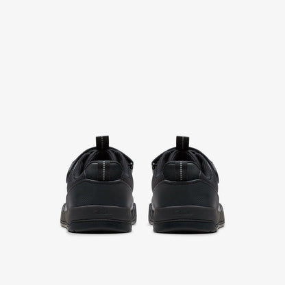 Clarks Value / Laser Cross Youth Black Leather