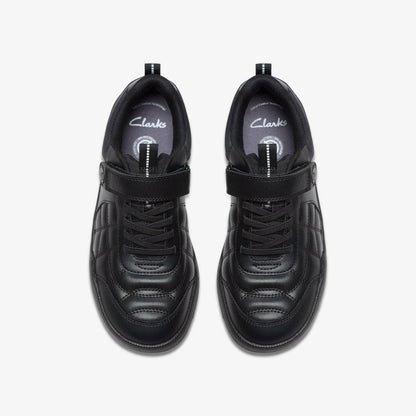 Clarks Value / Laser Cross Youth Black Leather