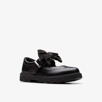 Clarks Premium / Lorcam Jane Kid Black Leather