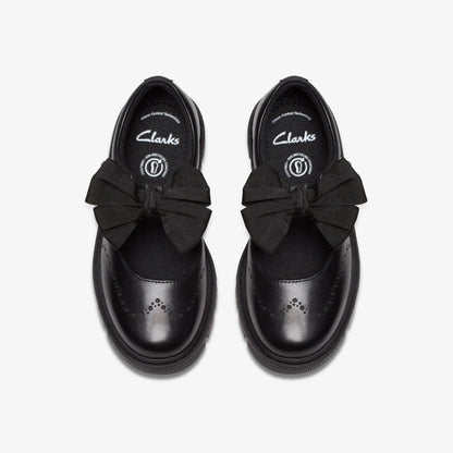 Clarks Premium / Lorcam Jane Kid Black Leather