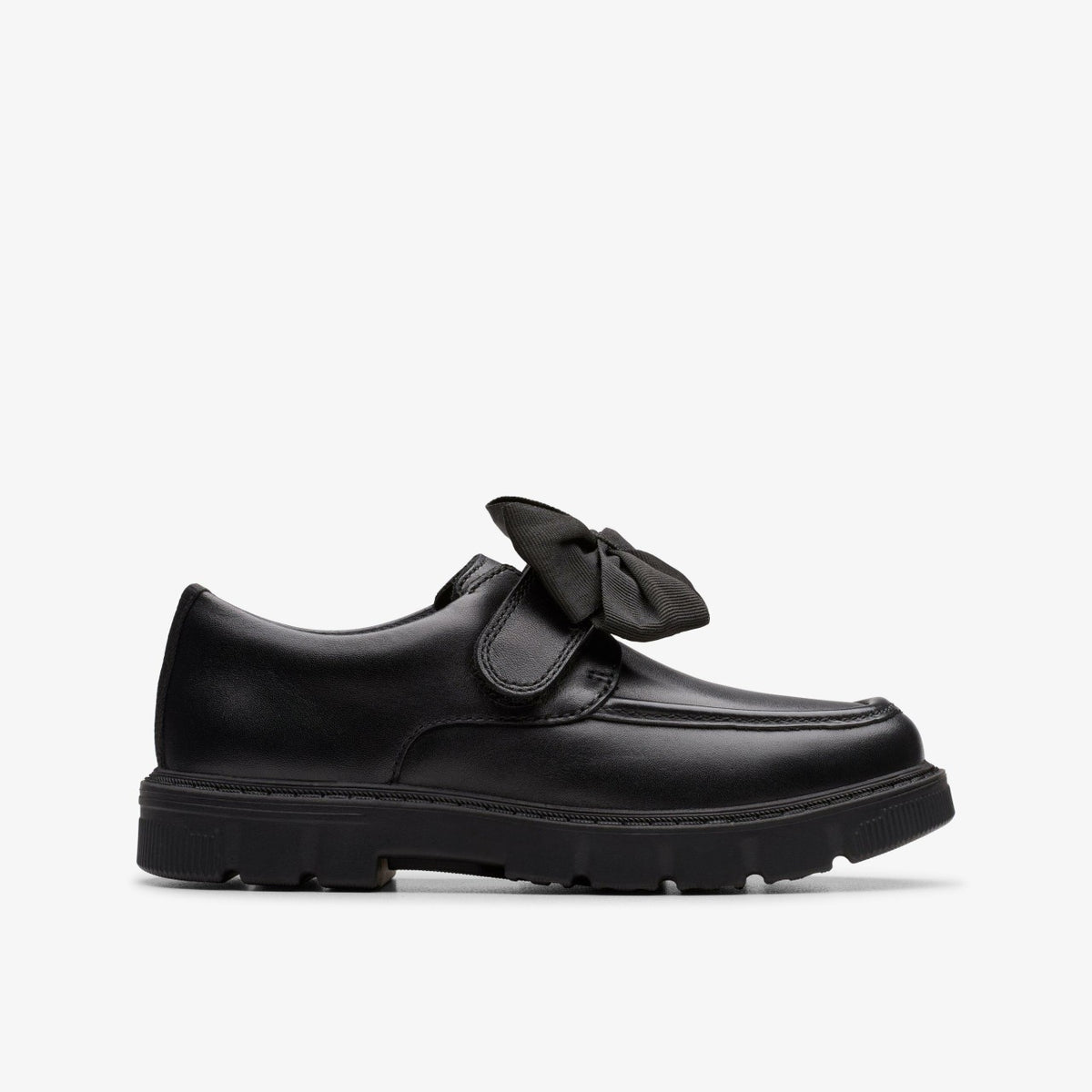 Clarks Popular / Lorcam Bow Kid Black Leather