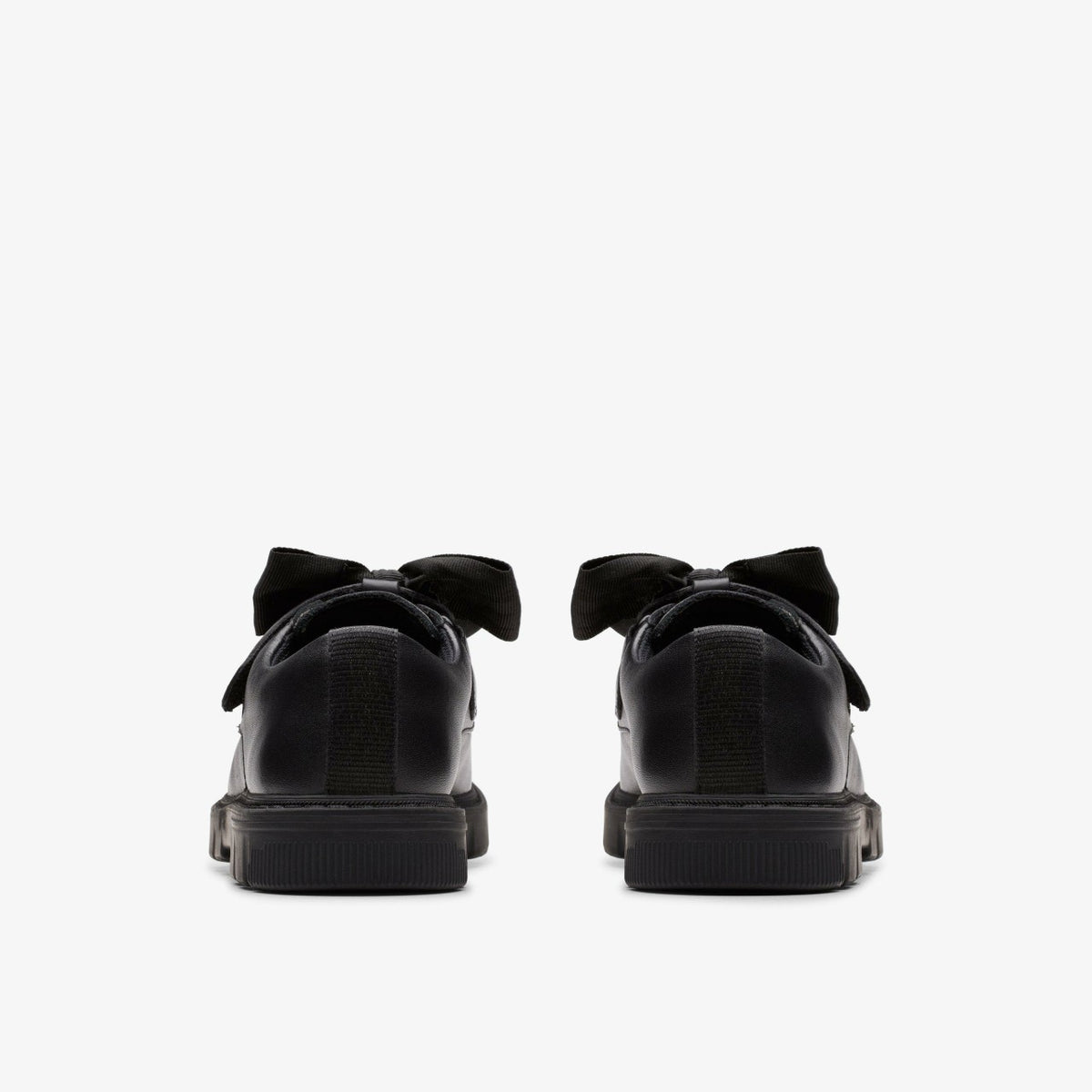 Clarks Popular / Lorcam Bow Kid Black Leather