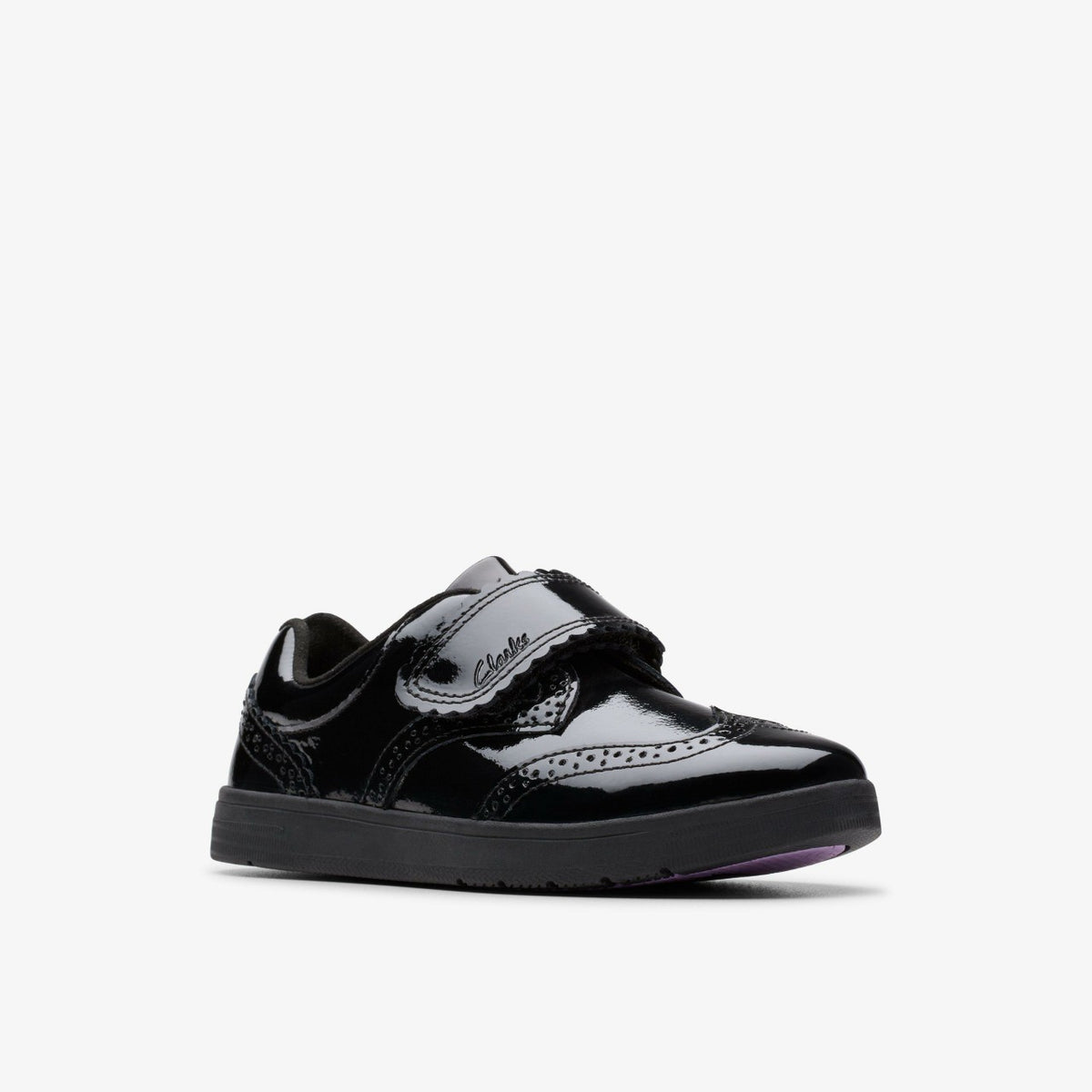 Clarks Quality / Disco Skip Kid Black Patent