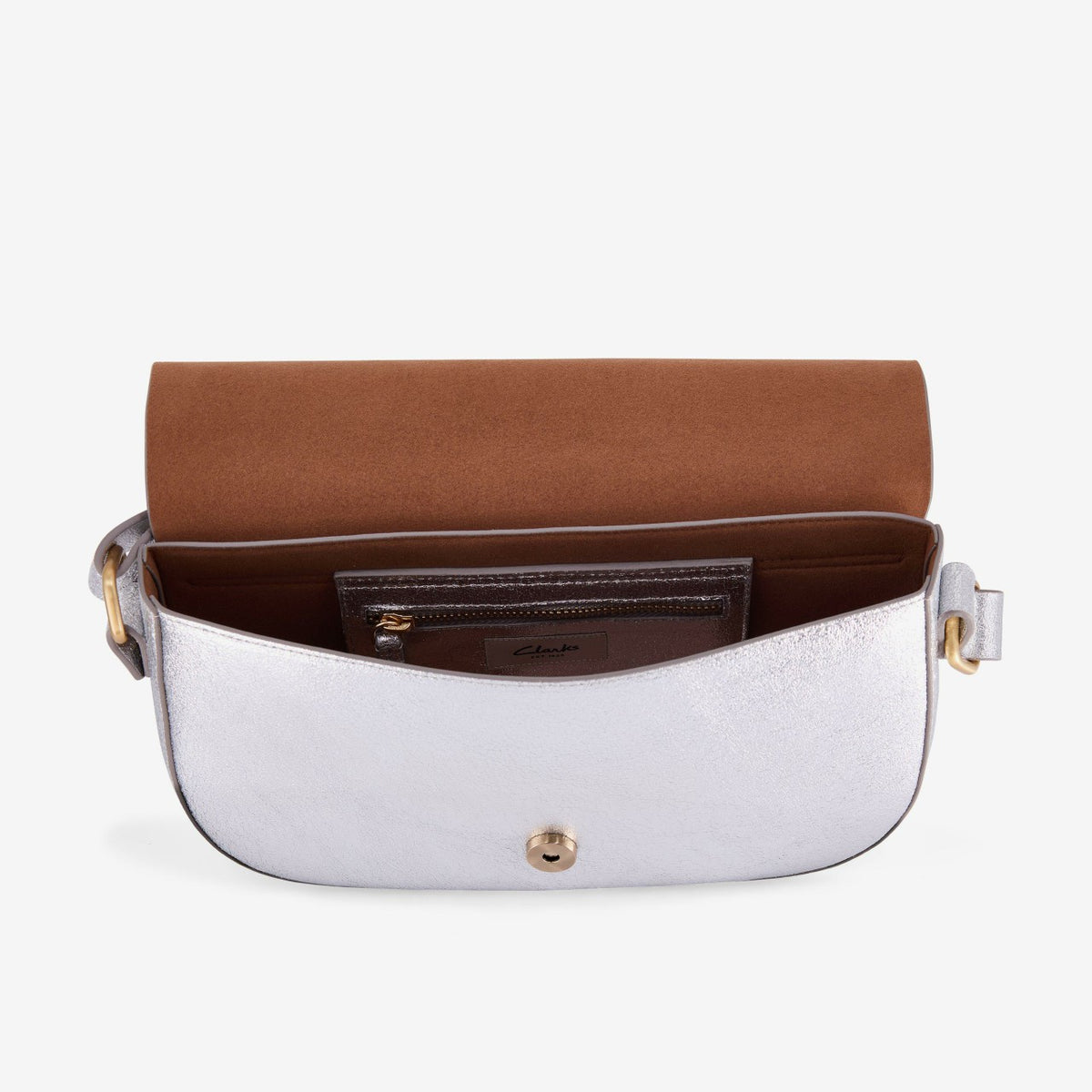 Clarks Top Pick / Baguette Dress Silver Leather