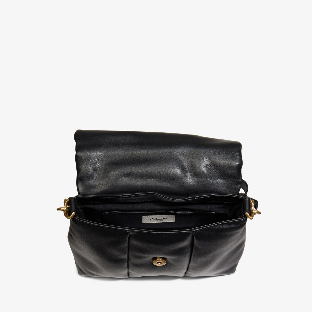 Clarks Great Value / Puffy Crossbody Black Leather