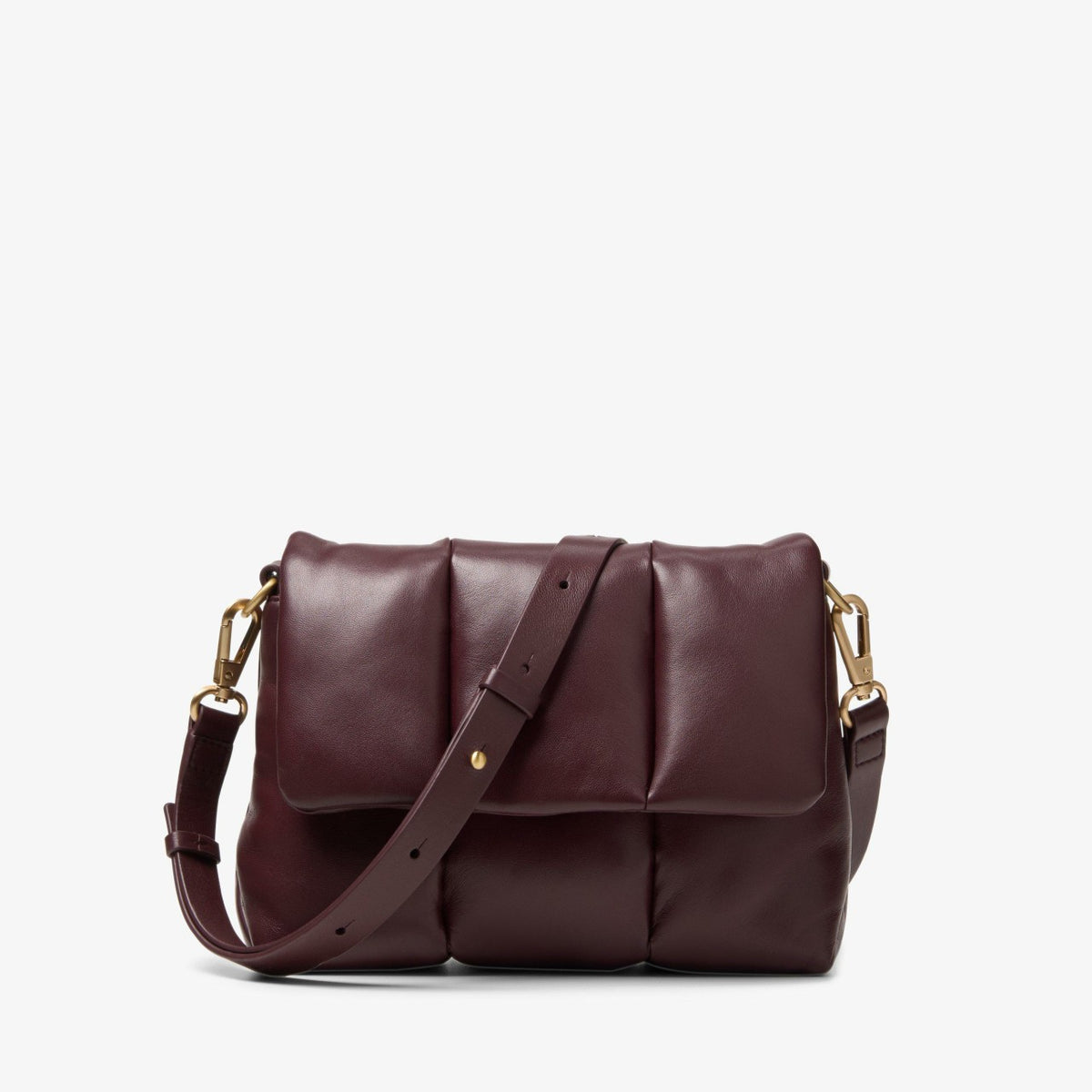 Clarks Special Offer / Puffy Crossbody Burgundy Leather