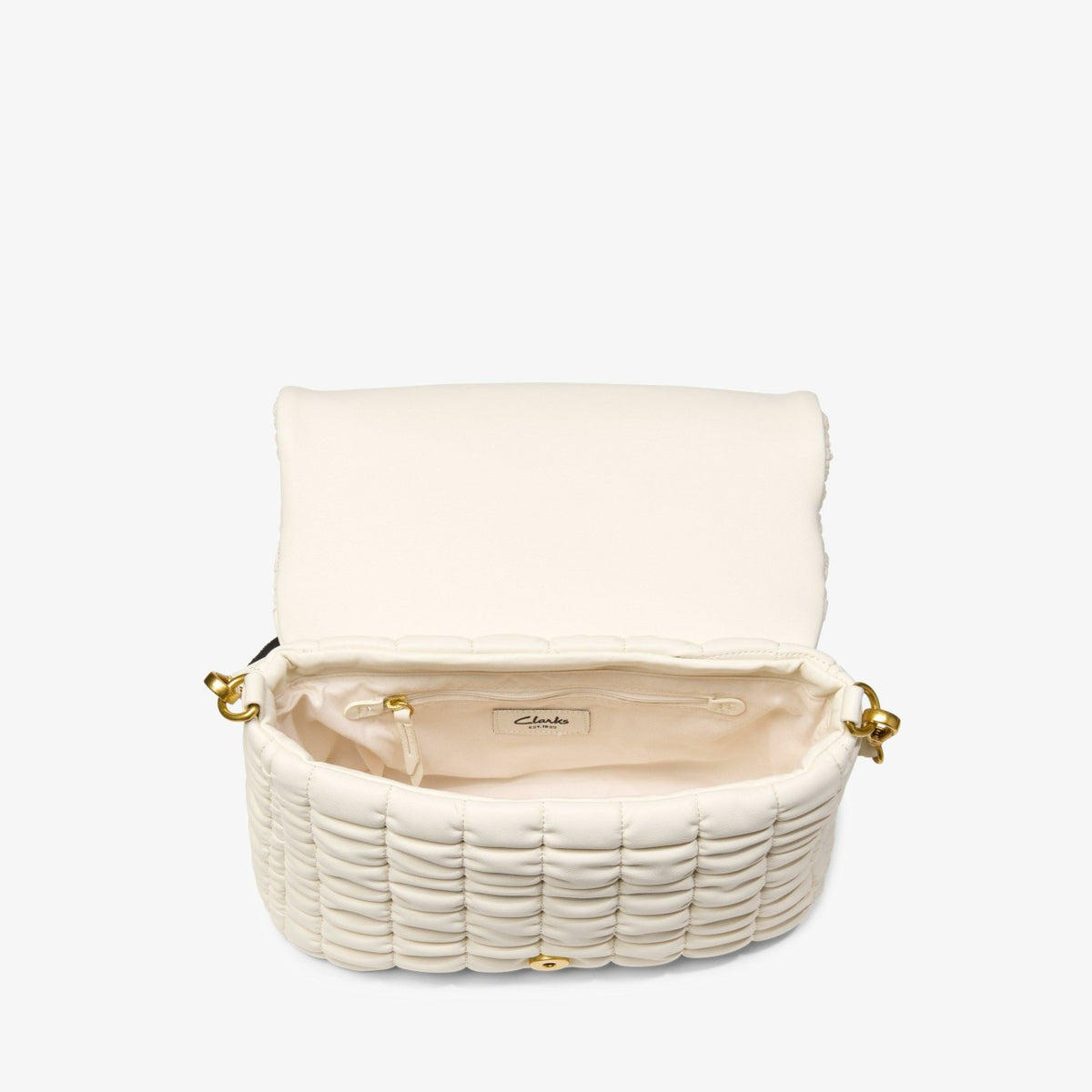 Clarks Featured / Quilted Cross Cream