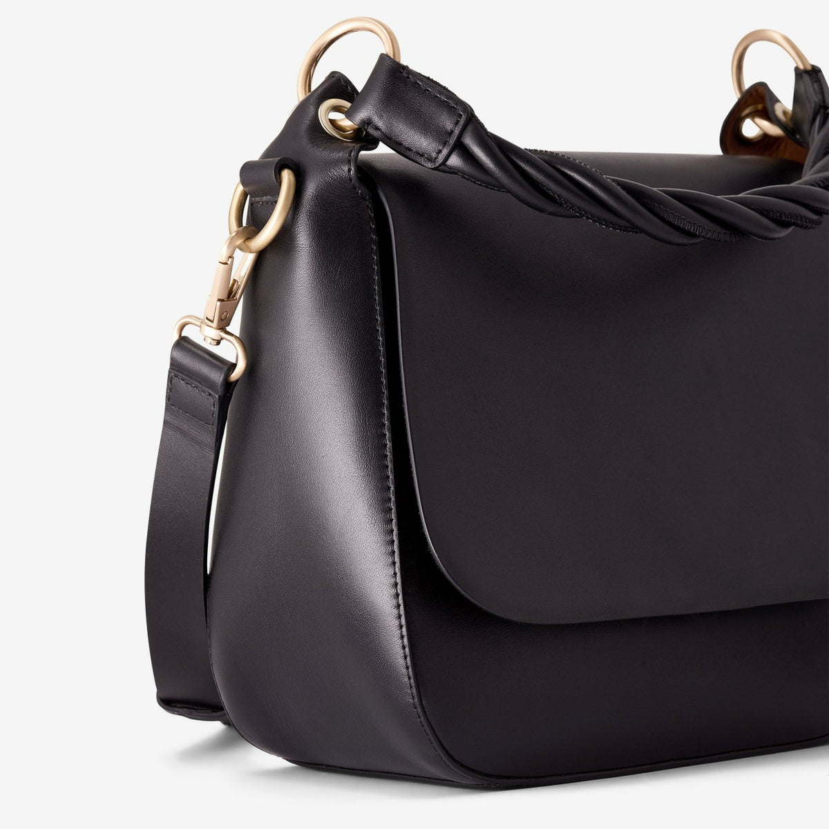 Clarks Trending / Twist Midi Black Leather