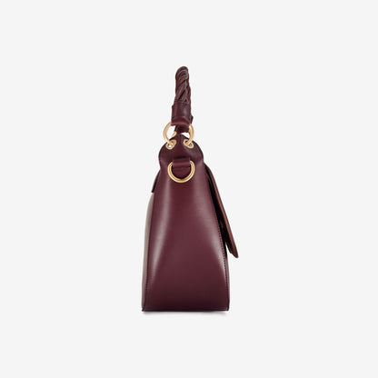 Clarks Trending / Twist Midi Burgundy Leather