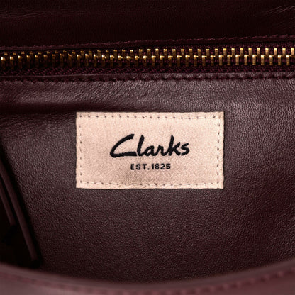 Clarks Trending / Twist Midi Burgundy Leather