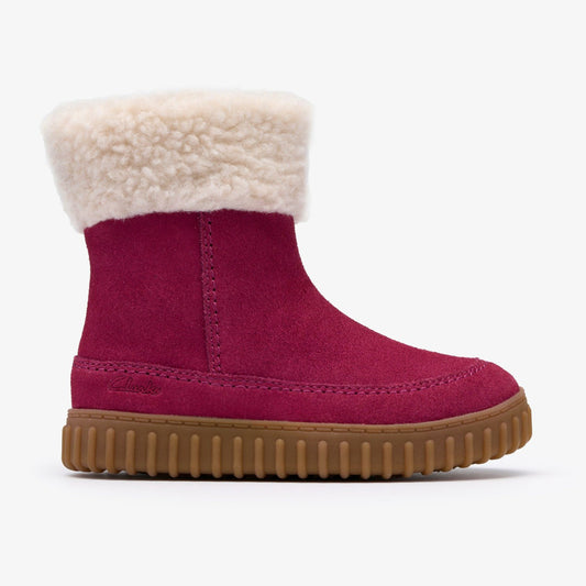 Clarks Exclusive / Cove Snug Toddler Berry Suede
