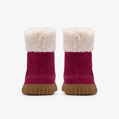 Clarks Exclusive / Cove Snug Toddler Berry Suede