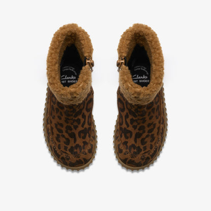 Clarks Signature / Cove Snug Toddler Leopard Print