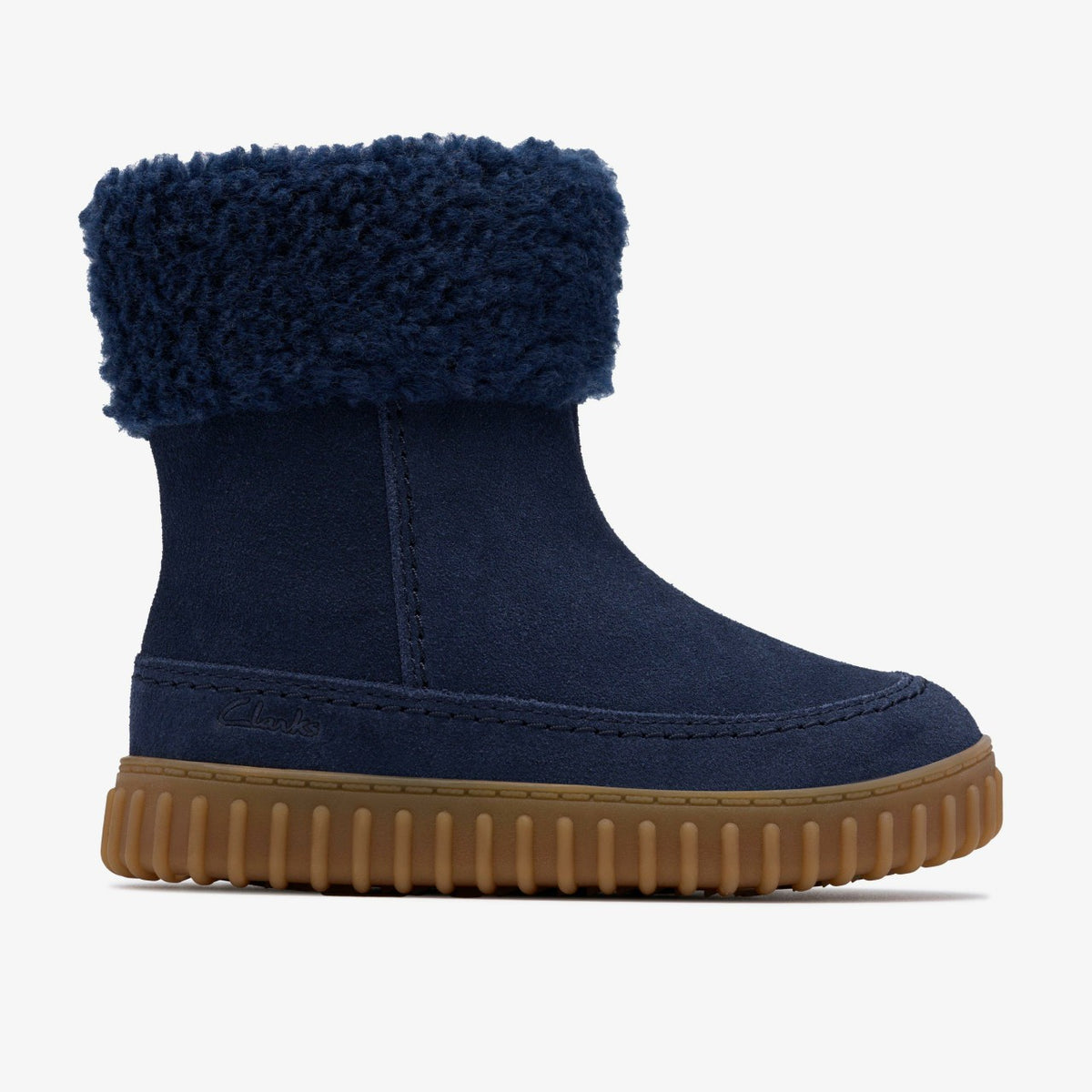 Clarks Best Seller / Cove Snug Toddler Navy Suede