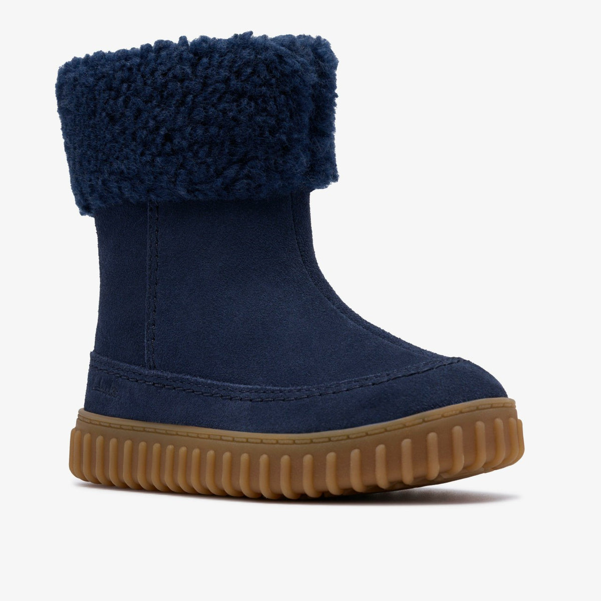 Clarks Best Seller / Cove Snug Toddler Navy Suede