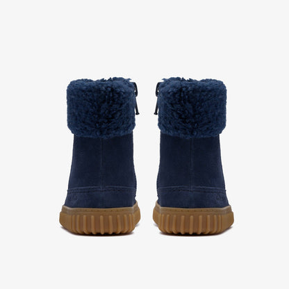 Clarks Best Seller / Cove Snug Toddler Navy Suede