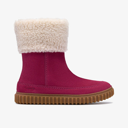 Clarks Great Value / Cove Snug Kid Berry Suede