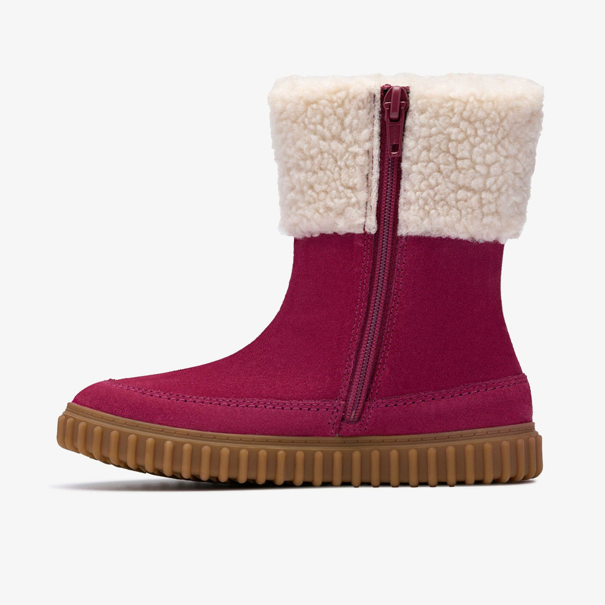 Clarks Great Value / Cove Snug Kid Berry Suede