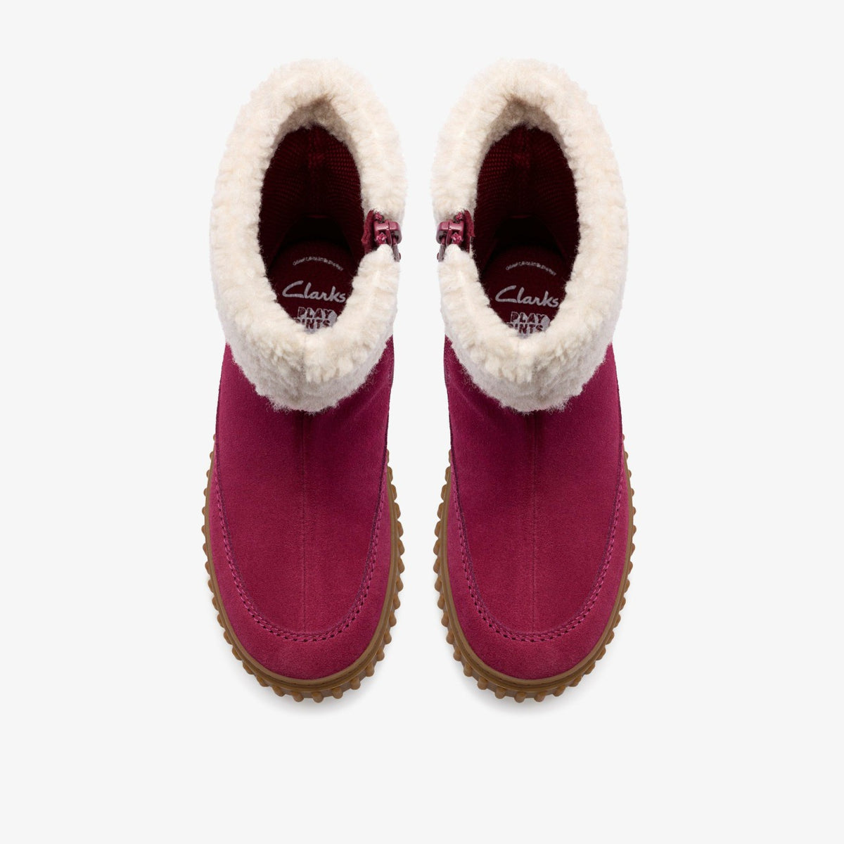 Clarks Great Value / Cove Snug Kid Berry Suede
