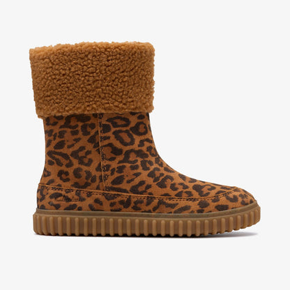 Clarks Essential / Cove Snug Kid Leopard Print