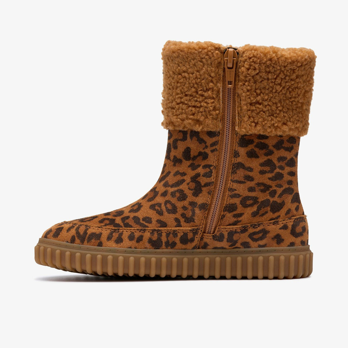 Clarks Essential / Cove Snug Kid Leopard Print
