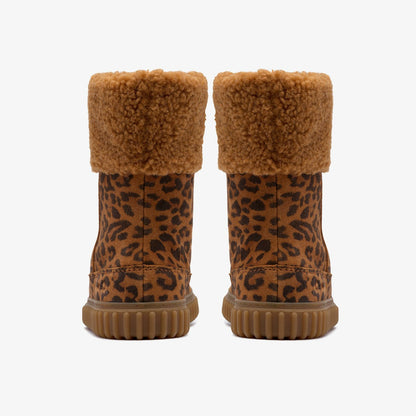 Clarks Essential / Cove Snug Kid Leopard Print