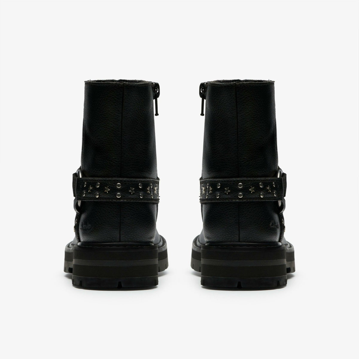 Clarks Hot Sale / Prague Shine Kid Black Leather