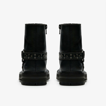 Clarks Hot Sale / Prague Shine Kid Black Leather