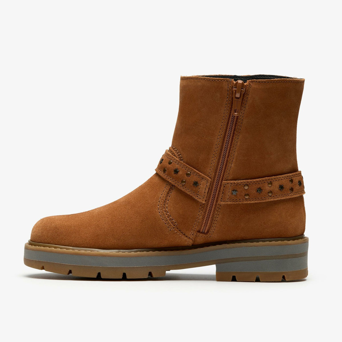 Clarks Deals / Prague Shine Kid Tan Suede