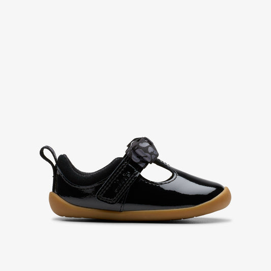 Clarks Classic / Roamer Trim Toddler Black Patent