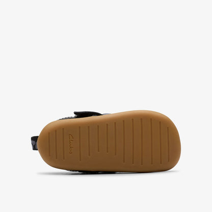 Clarks Classic / Roamer Trim Toddler Black Patent