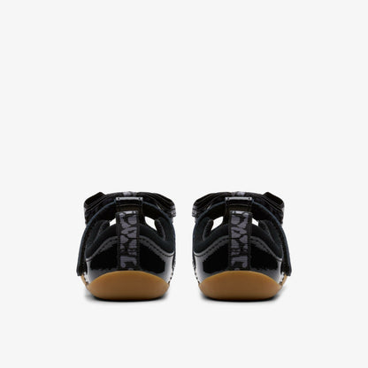 Clarks Classic / Roamer Trim Toddler Black Patent