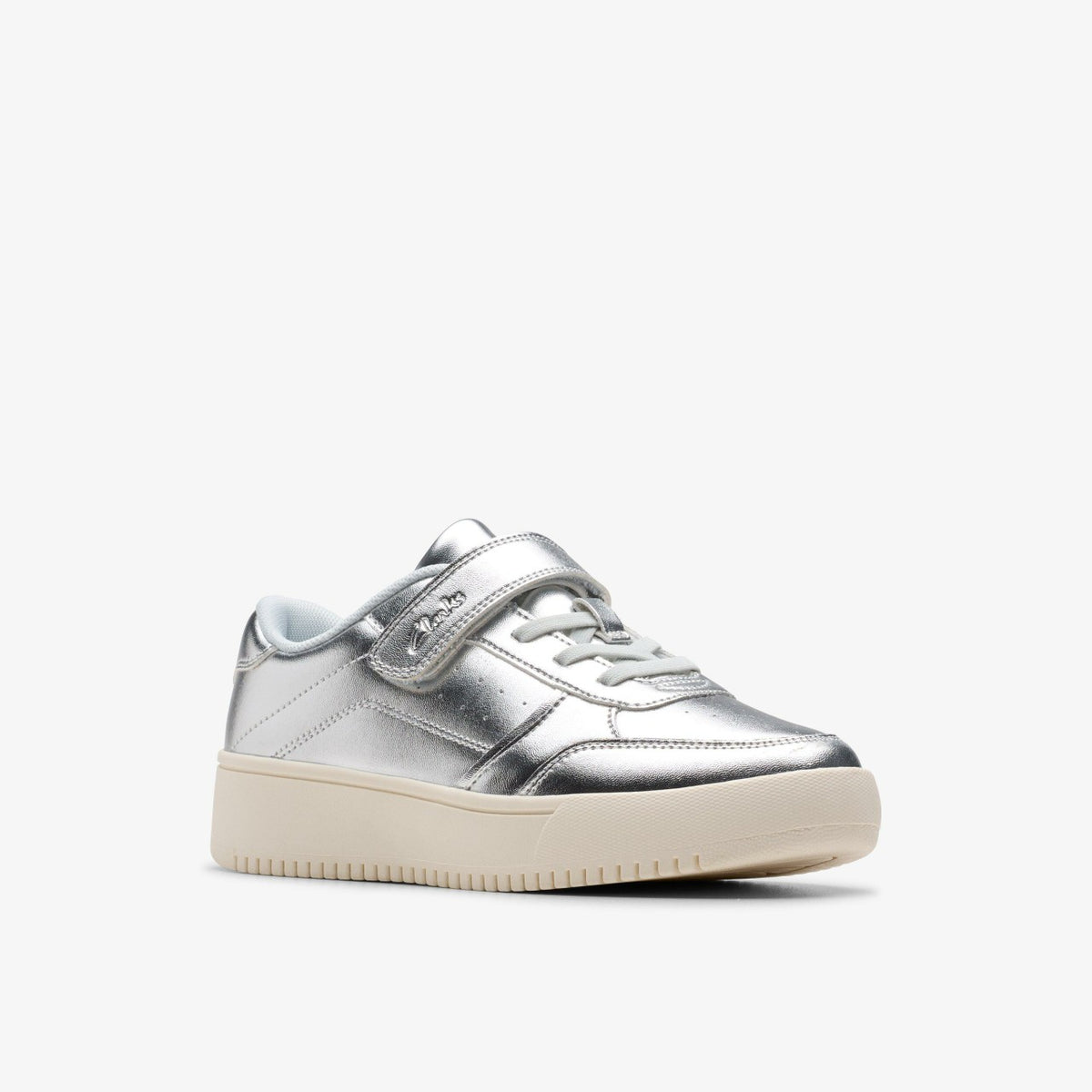 Clarks Sale / Barley Step Kid Silver Metallic