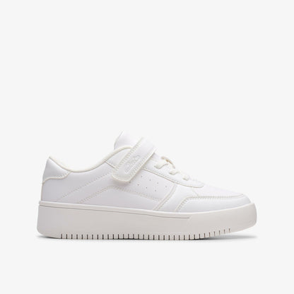 Clarks Discount / Barley Step Kid White/White