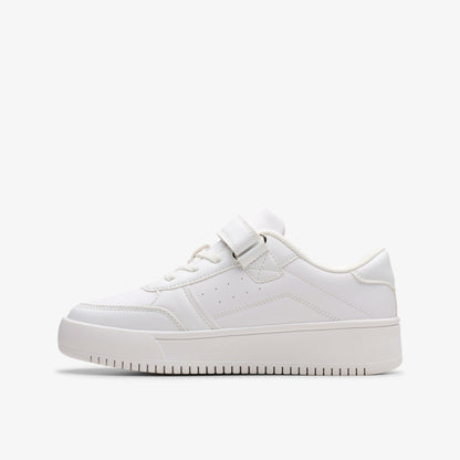Clarks Discount / Barley Step Kid White/White