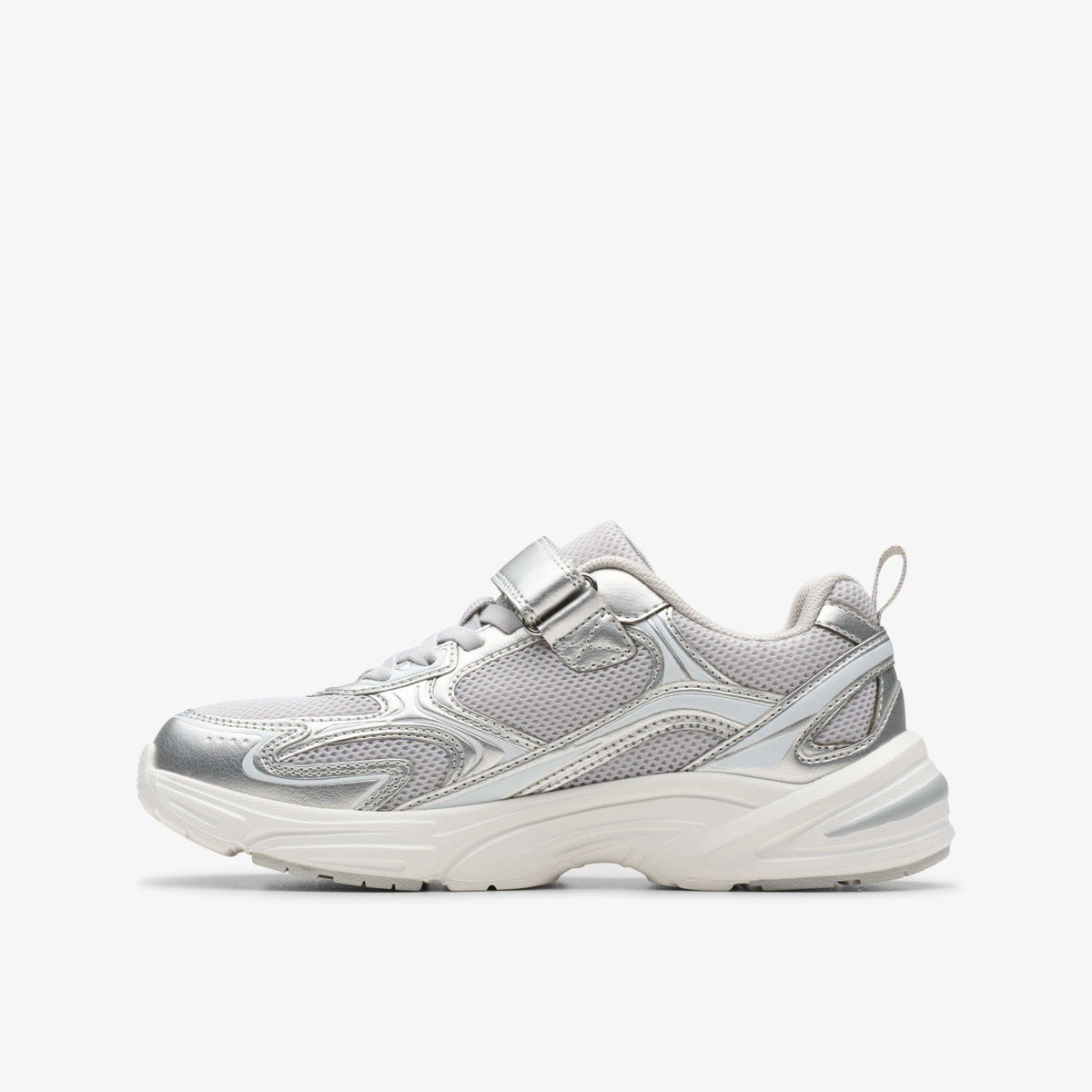 Clarks Recommended / Crafton Move Kid Silver Metallic