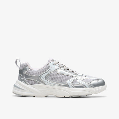 Clarks Classic / Crafton Move Youth Silver Metallic