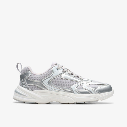 Clarks Classic / Crafton Move Youth Silver Metallic