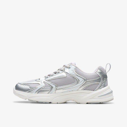 Clarks Classic / Crafton Move Youth Silver Metallic