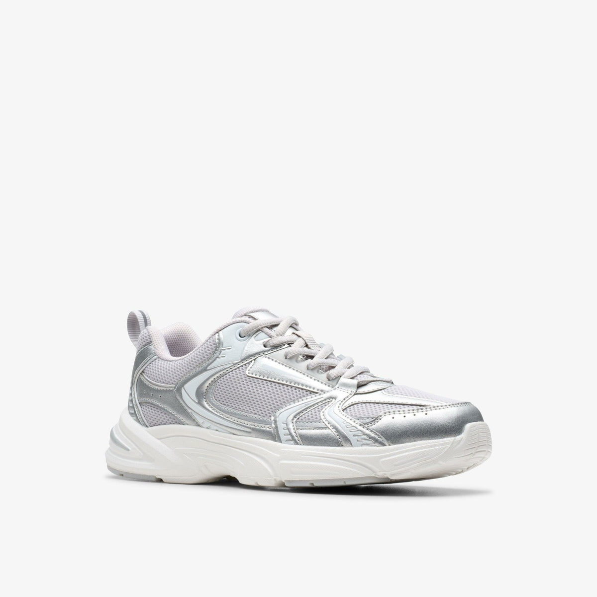 Clarks Classic / Crafton Move Youth Silver Metallic