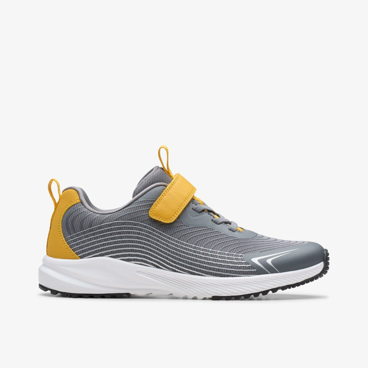 Clarks New / Deyes Dash Youth Grey Synthetic