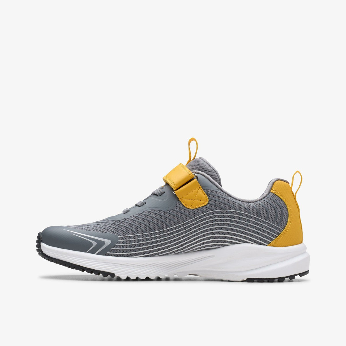 Clarks New / Deyes Dash Youth Grey Synthetic