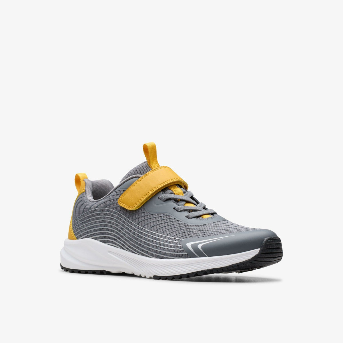 Clarks New / Deyes Dash Youth Grey Synthetic