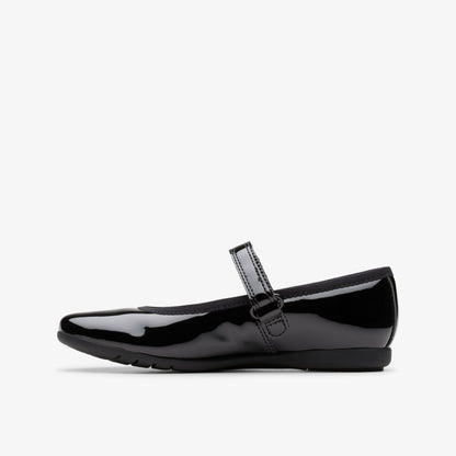 Clarks Sale / Dance Wish Kid Black Patent