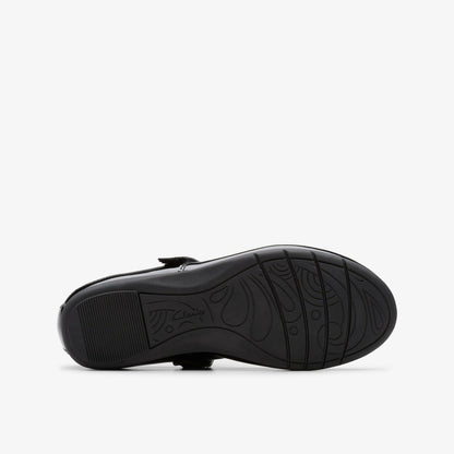Clarks Sale / Dance Wish Kid Black Patent
