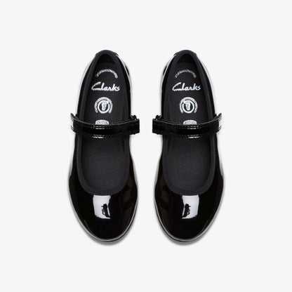 Clarks Sale / Dance Wish Kid Black Patent