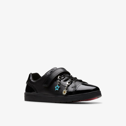 Clarks Great Value / Disco Charm Kid Black Leather