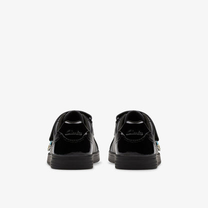 Clarks Great Value / Disco Charm Kid Black Leather