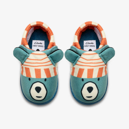 Clarks Trusted / Fluffy Snug Toddler Orange Combination