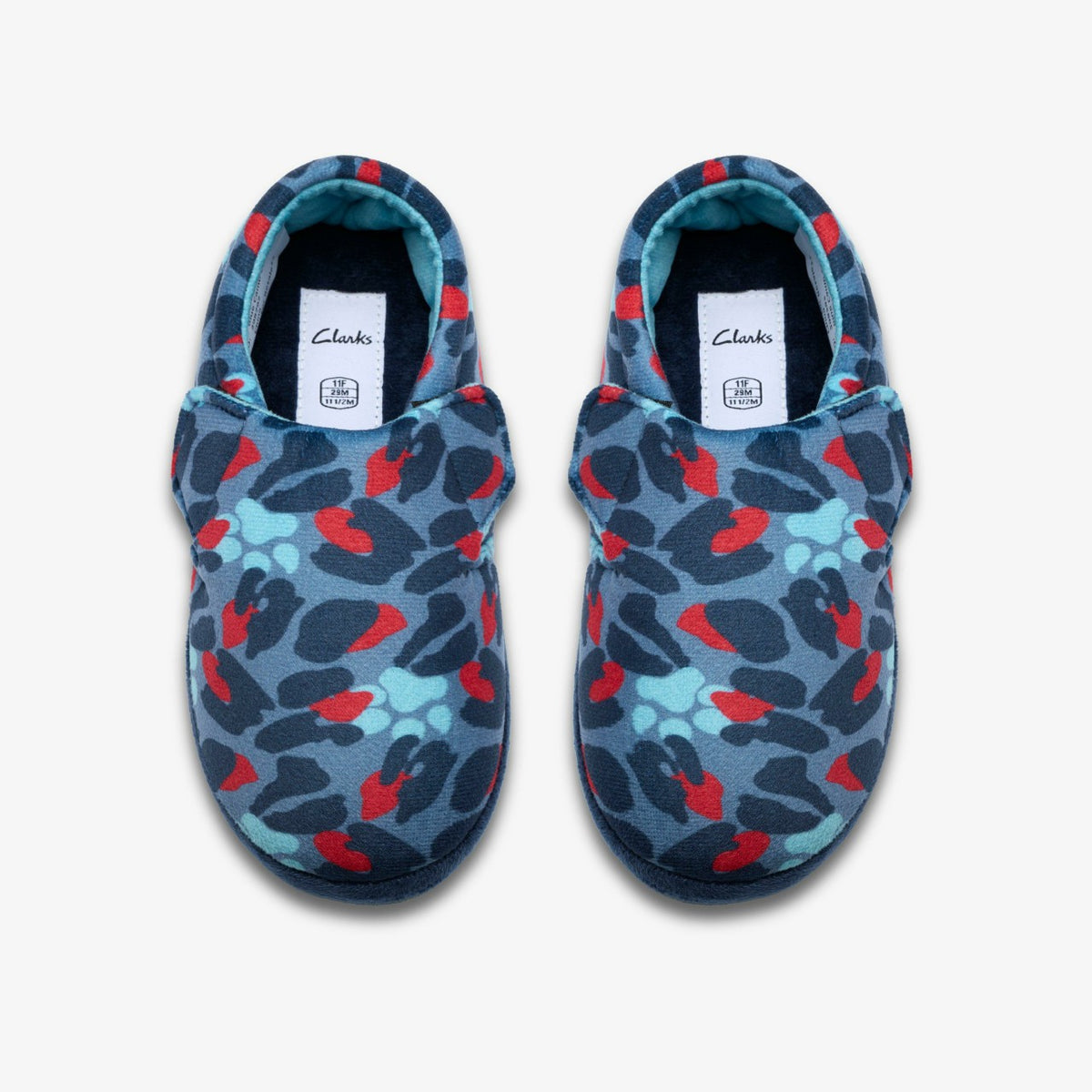 Clarks Top Pick / Fluffy Snug Kid Blue Camo Combination